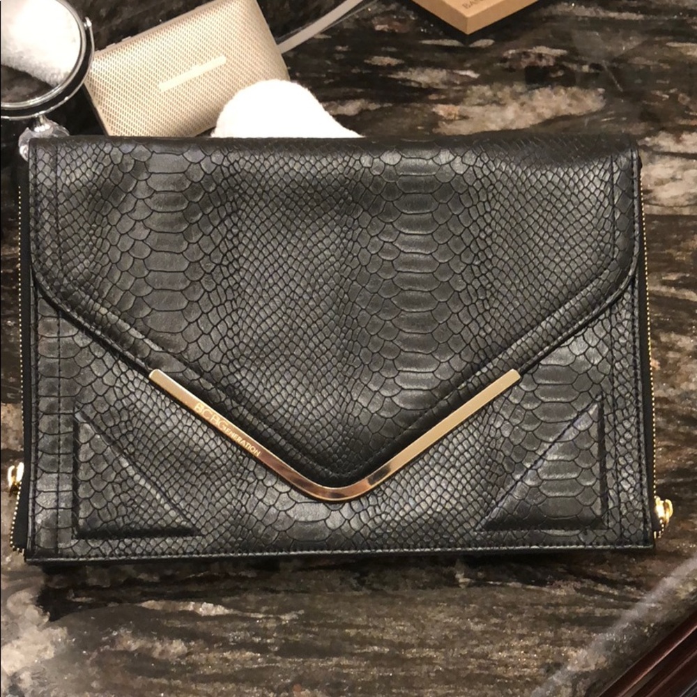 BCBGeneration Clutch 🐍 Print Leather